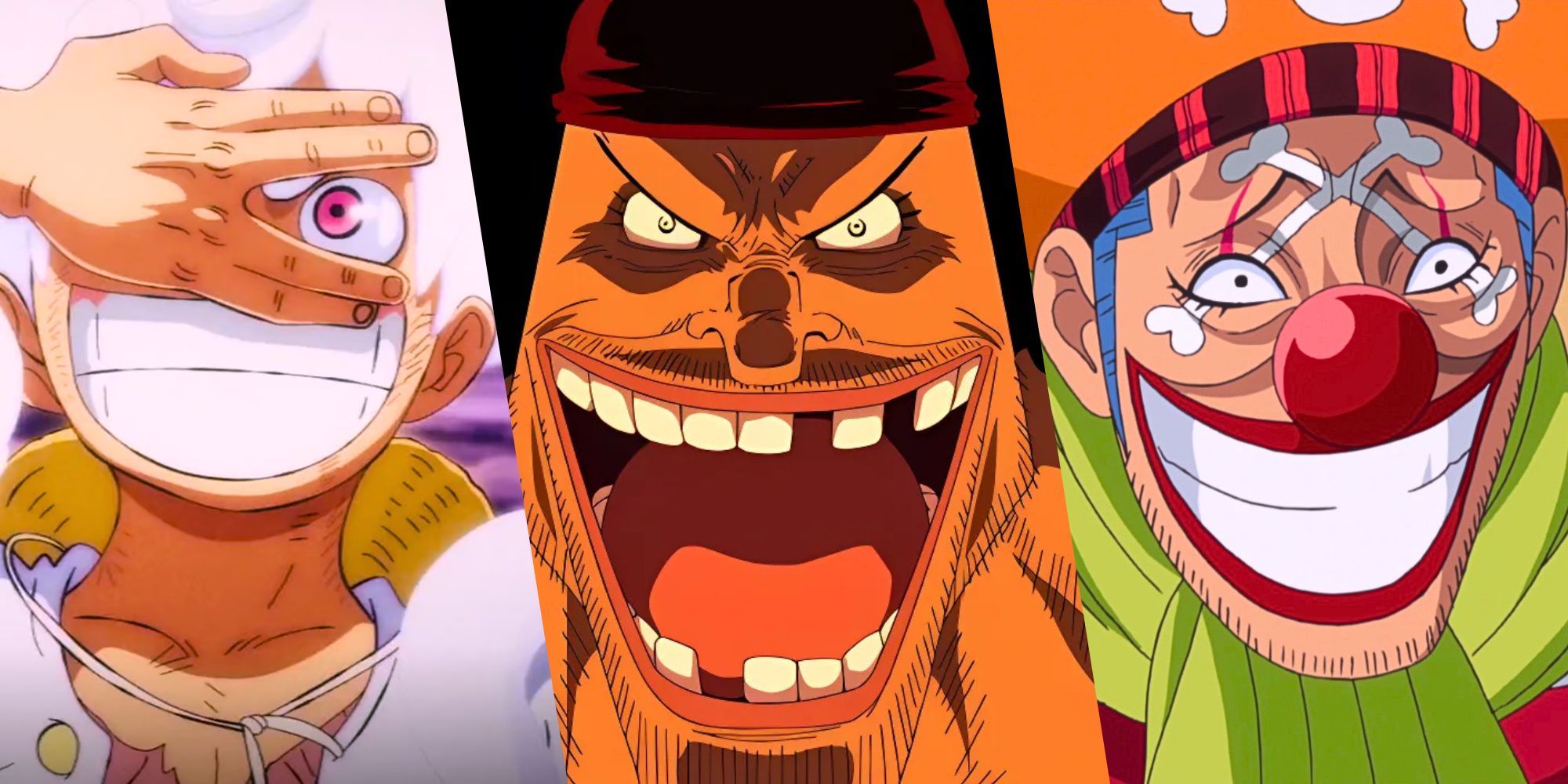 Custom Image of Luffy Gear 5, Blackbeard, Buggy the Clown from One Piece