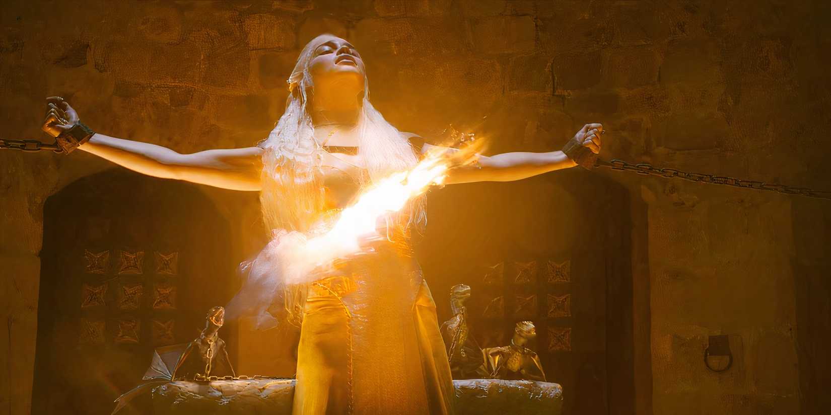 Daenerys Targaryen in the House of the Undying in Game of Thrones