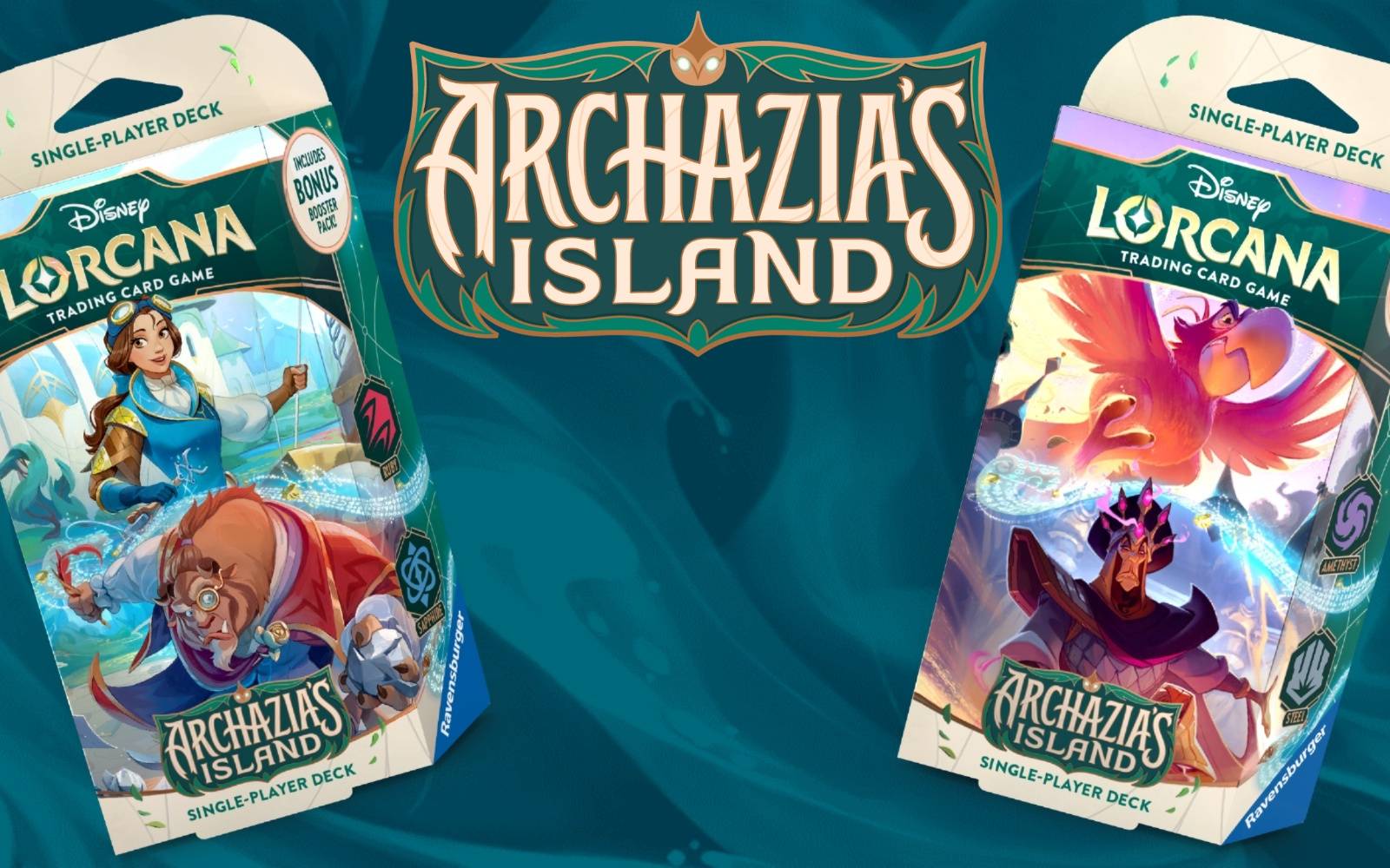 Inside the Disney Lorcana Archazia's Island Starter Decks Inside the Disney Lorcana Archazia's Island Starter Decks