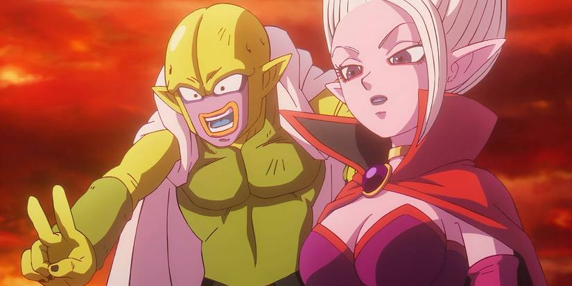 Majin Kuu poses with Dr. Arinsu in Dragon Ball DAIMA Episode 20.