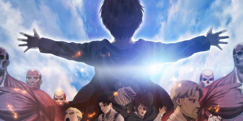 Attack on Titan: The Last Attack with Eren Yeager outlined in white glow