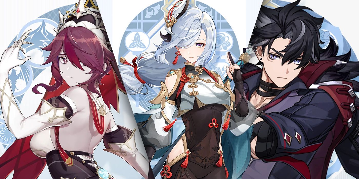 Rosaria, Shenhe, and Wriothesley