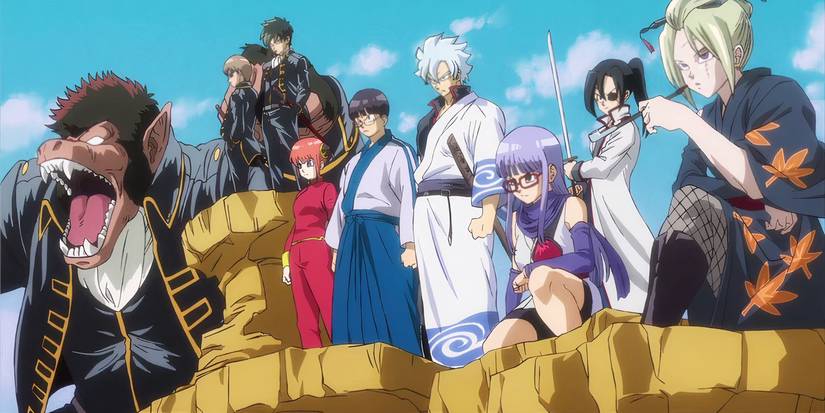 The Gintama cast does a Dragon Ball parody during the introduction of Gintama: The Very Final.