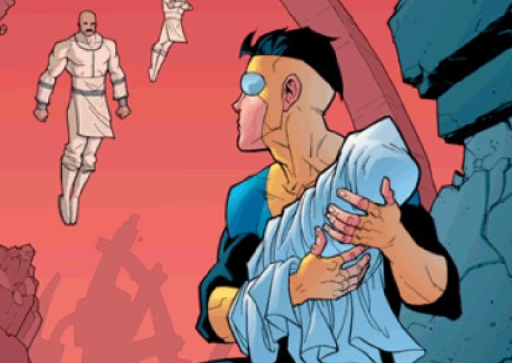 Invincible Staring Invincible's Kid Omni-Man, Explained
