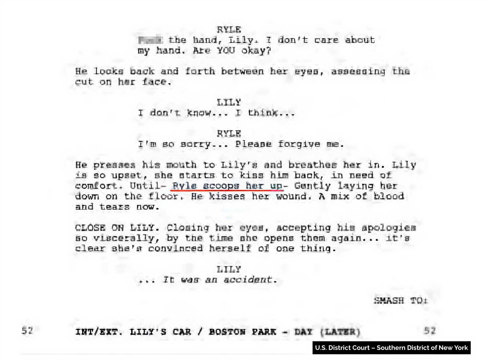 Justin Baldoni Unveils Alleged Page From It Ends with Us Script He Says ...