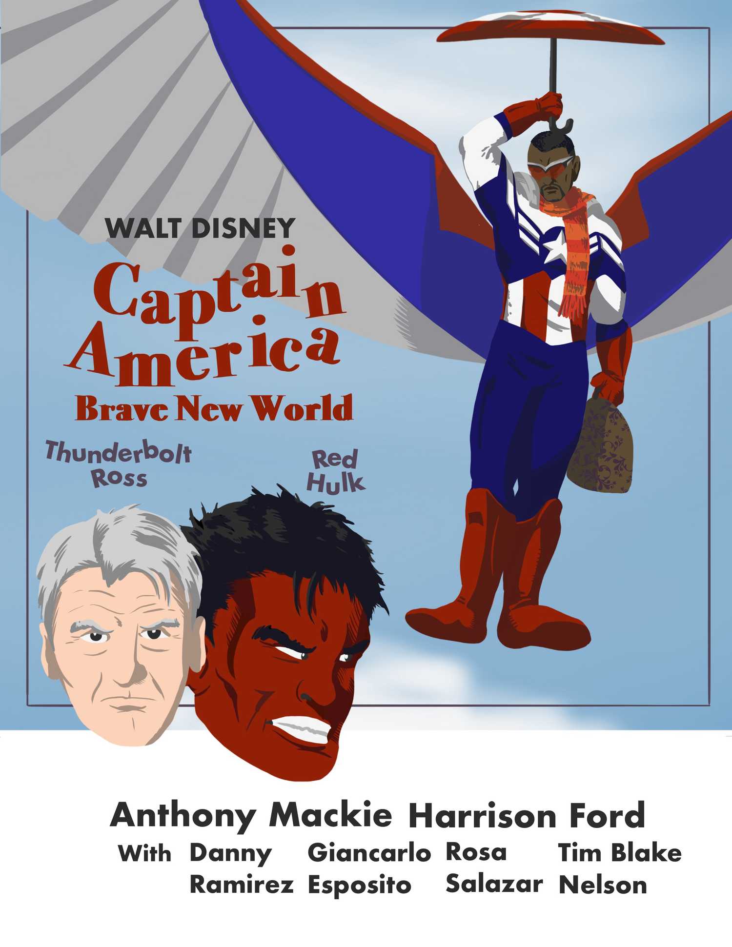 Line it is Drawn: Captain America Takes Over Classic Movie Posters