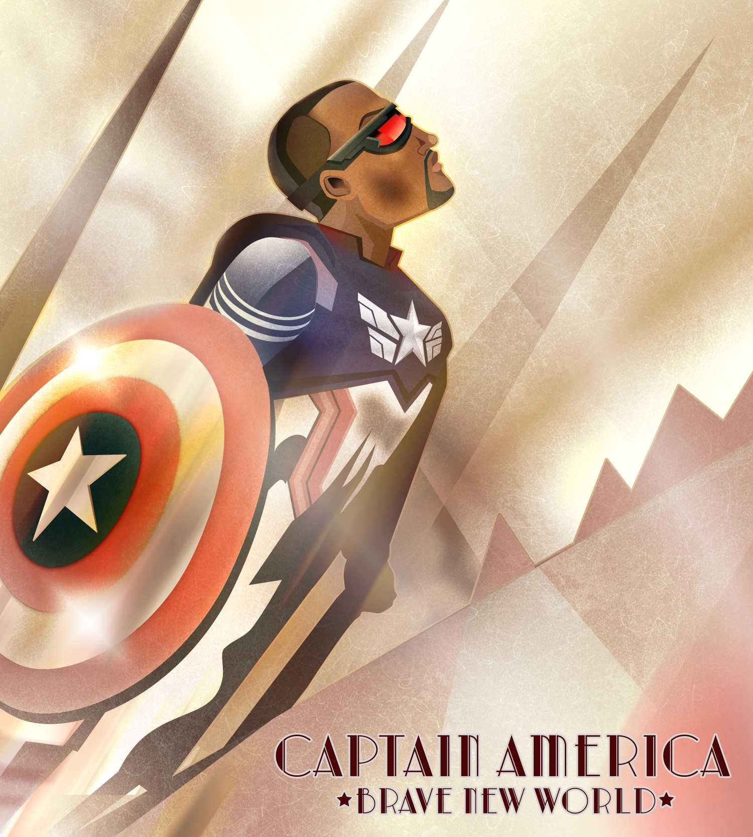 Line it is Drawn: Captain America Takes Over Classic Movie Posters