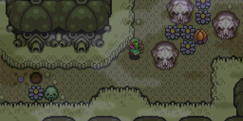 Link in Skull Woods in A Link to the Past.