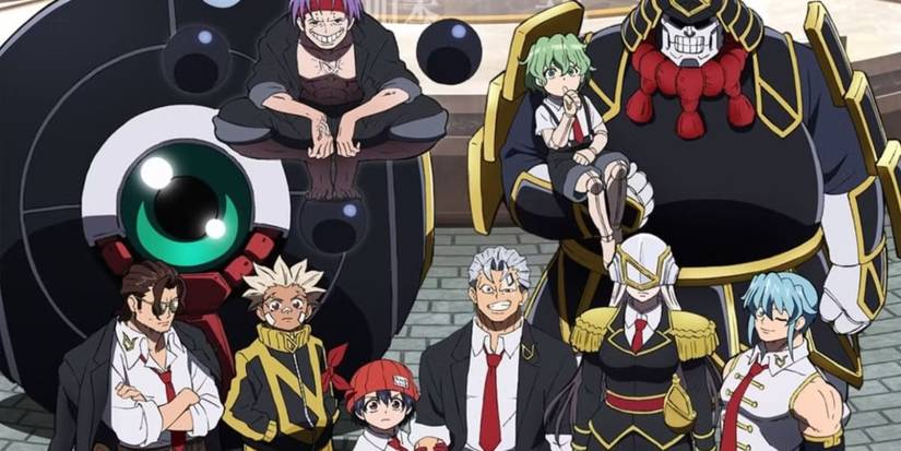 Andy and Fuuko stand with the members of the Union in Undead Unluck.