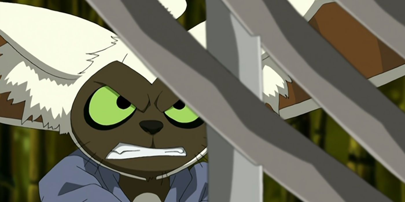 momo blocks appa's sword attacks - avatar: The last airbender