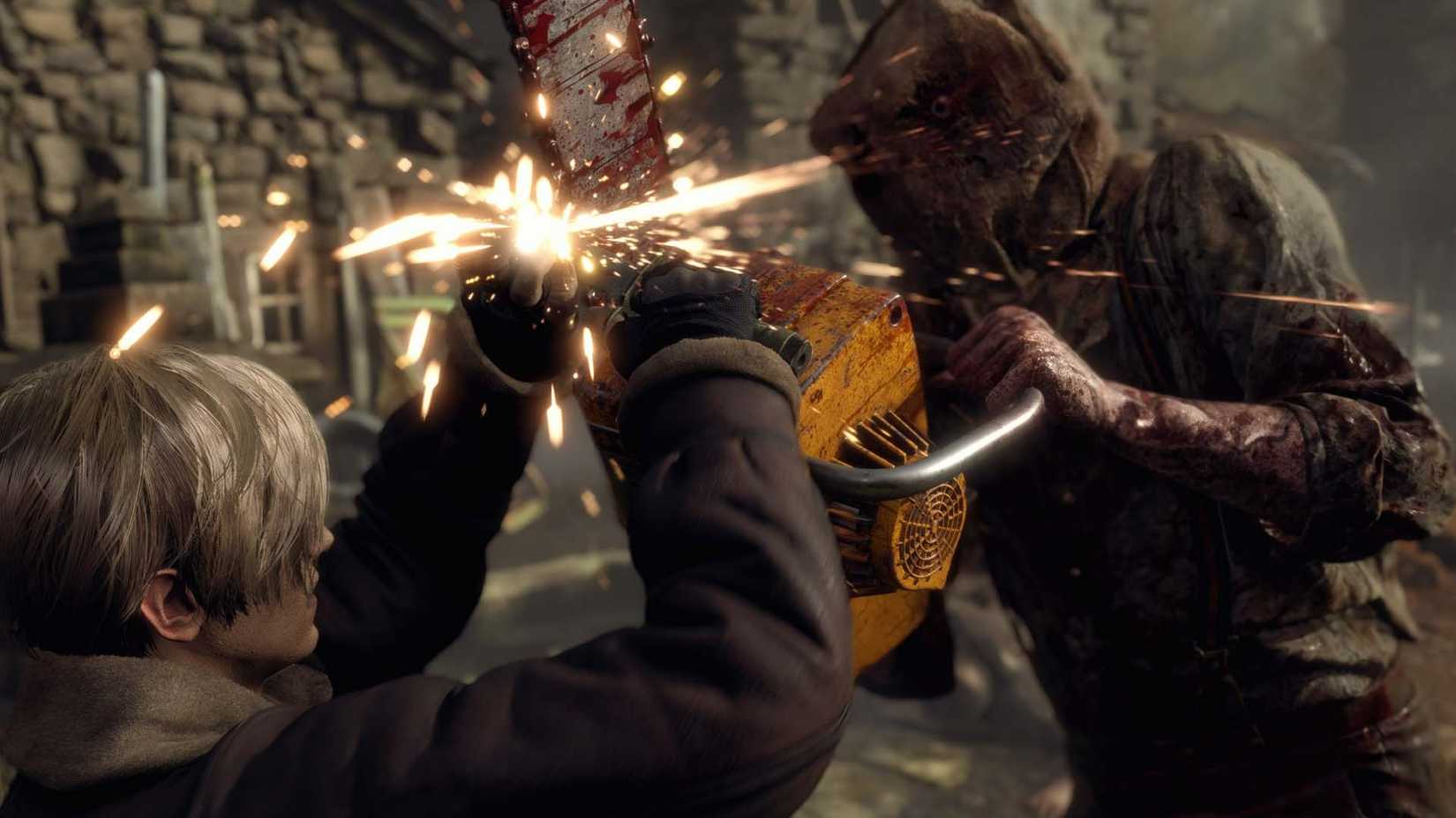 Resident Evil 4 remake chainsaw