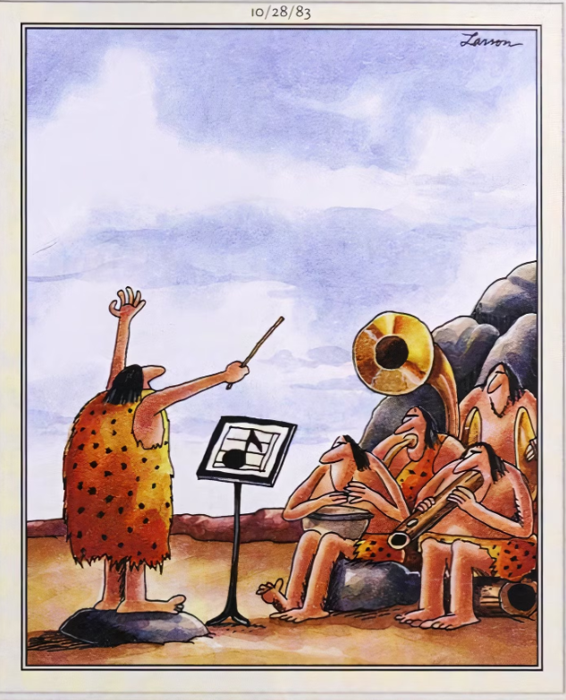Caveman Notes 15 Funniest Far Side Comics About Music
