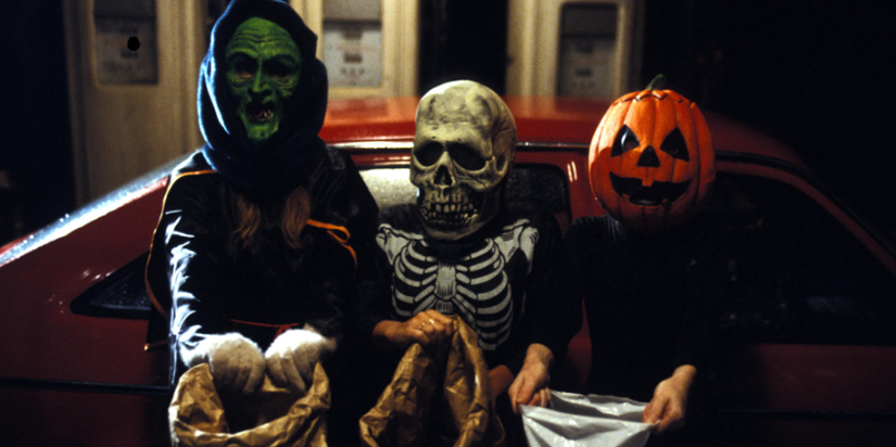 Three kids go trick-or-treating in Halloween III: Season of the Witch.