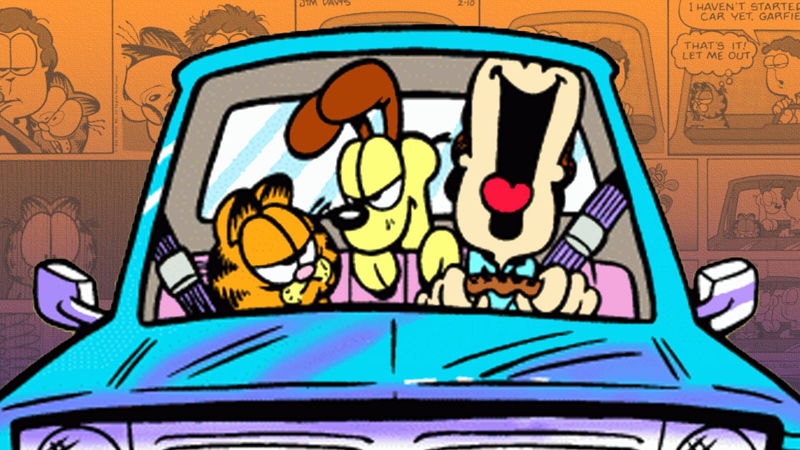 Garfield Riding 10 Funniest Garfield Car Rides, Ranked