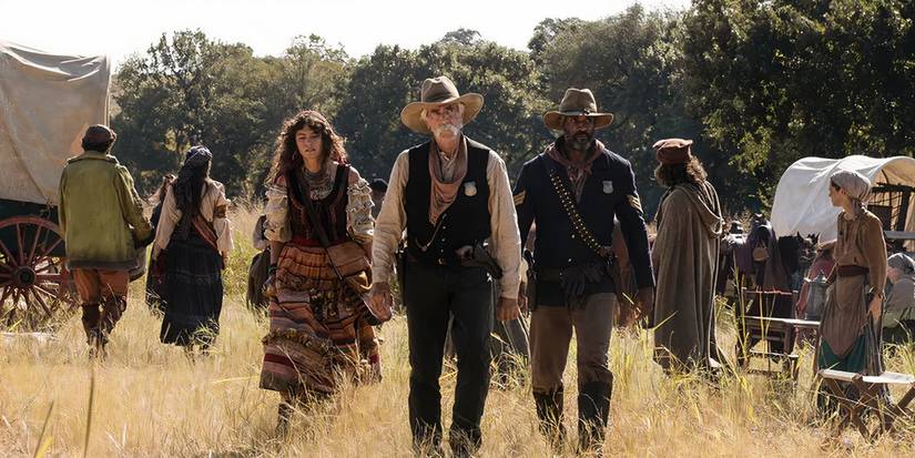 Shea and his allies keep the peace during the journey West in 1883.