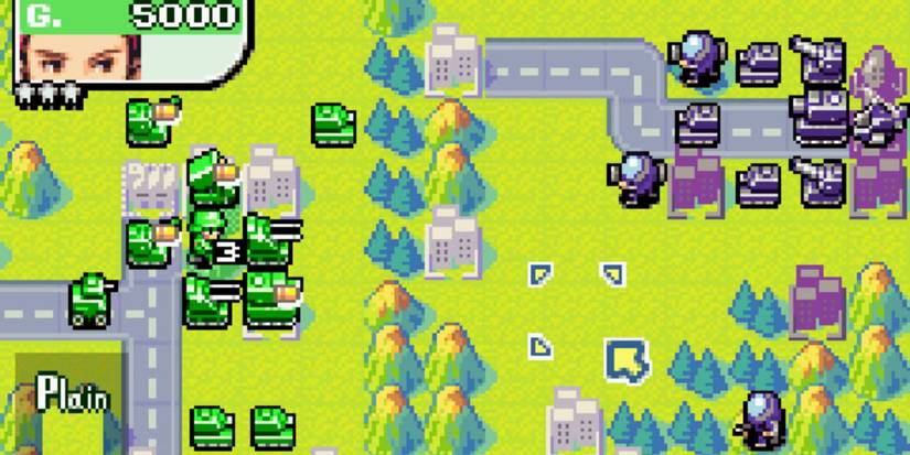 Two armies are fighting in Advance Wars Returns.