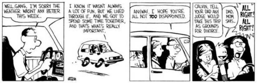 Calvin First Ride Bus 10 Funniest Calvin and Hobbes Car Rides, Ranked