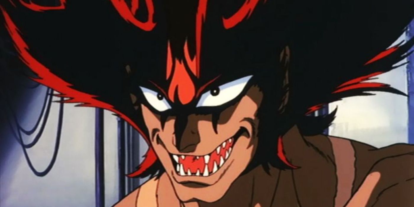 Devilman sorrindo em Devilman Demon Bird.