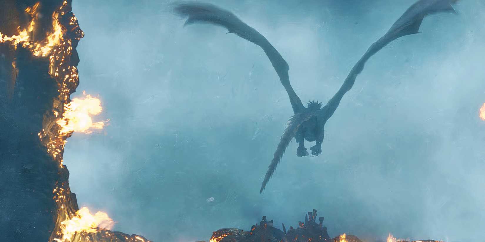 Drogon flies away with Daenerys' dead body in Game of Thrones