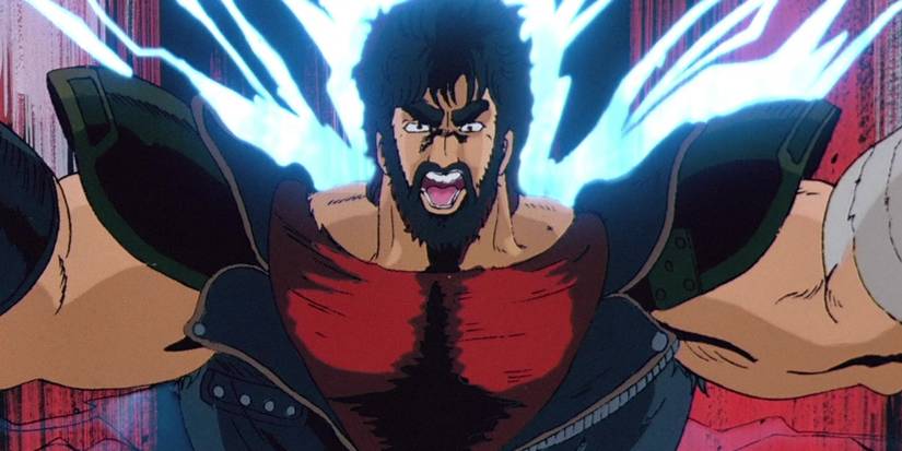 Kenshiro screaming as he powers up in Fist Of The North Star.