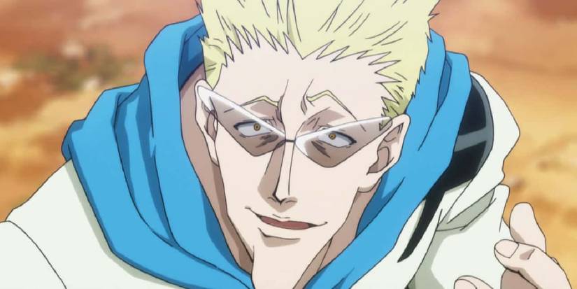 Genthru looks above him in Hunter X Hunter