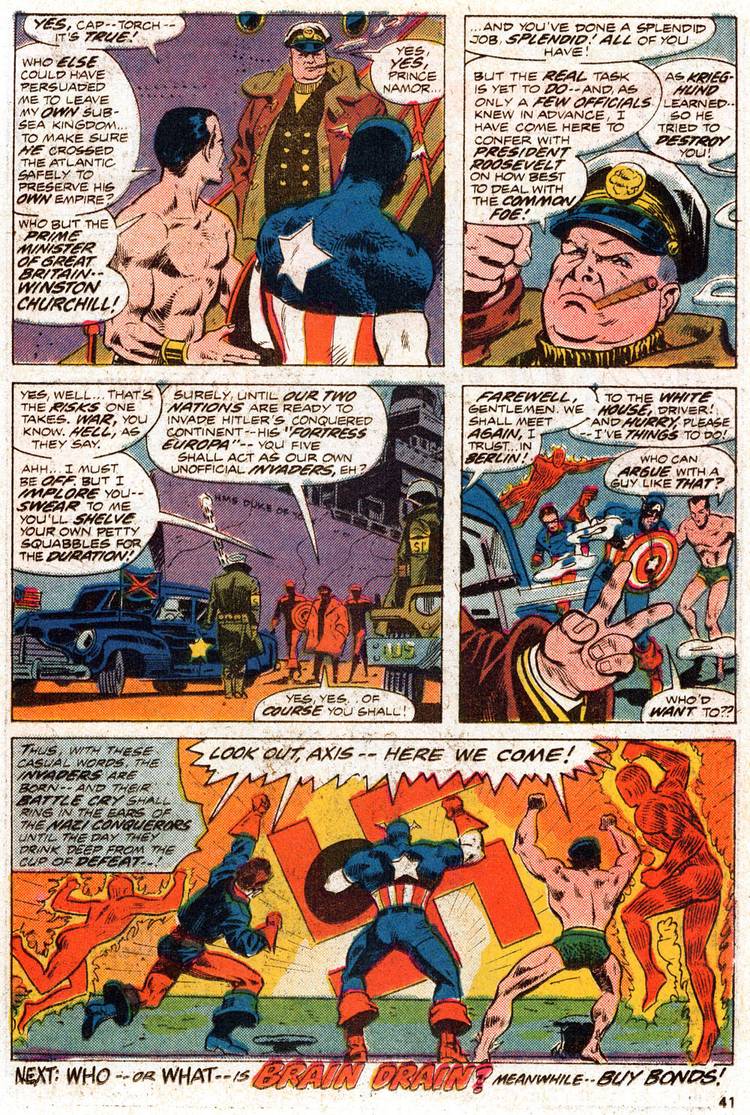 50 Years Ago, Marvel Debuted Its World War II Superhero Team, the Invaders