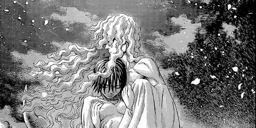 Griffith captures Casca in the Berserk manga.