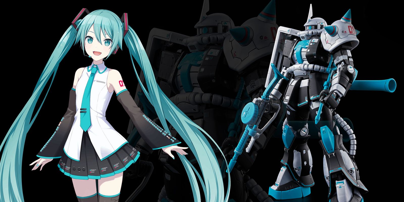Gundam × Hatsune Miku & Lacus Clyne Gundam's Infamous Zaku II Mecha Gets Official Gunpla Crossover