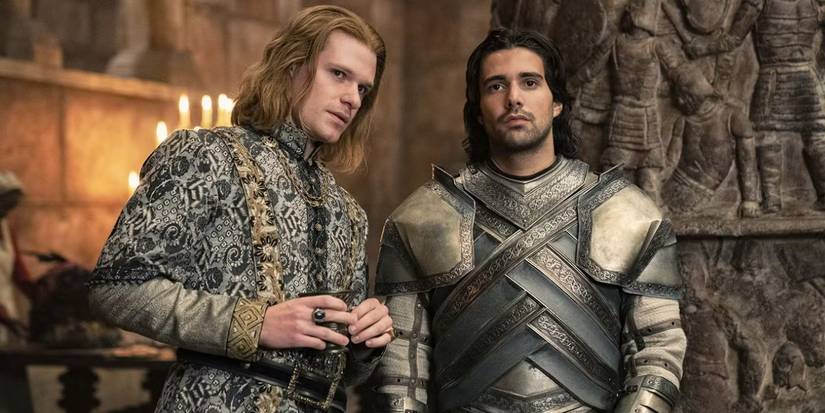Joffrey leaning in to Criston Cole