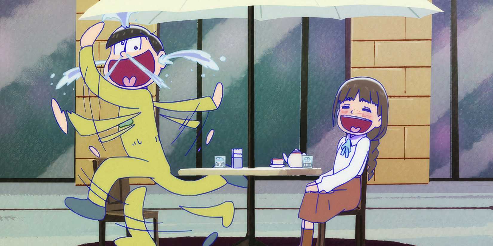 Jyushimatsu Makes His Girlfriend Laugh in Osomatsu-san.