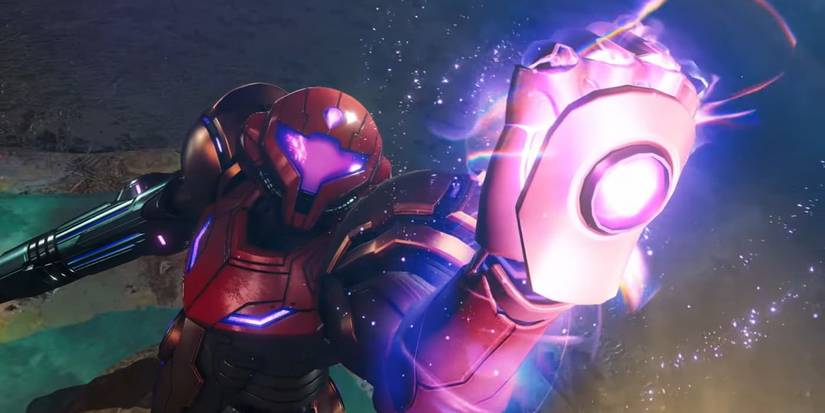 Samus Aran using her psychic powers in Metroid Prime 4 Beyond