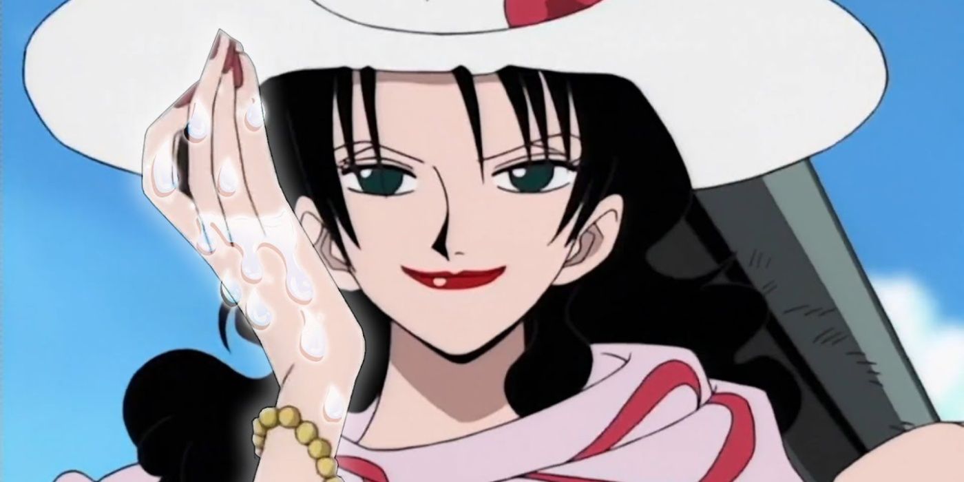Alvida reveals her slippery skin to Luffy in One Piece