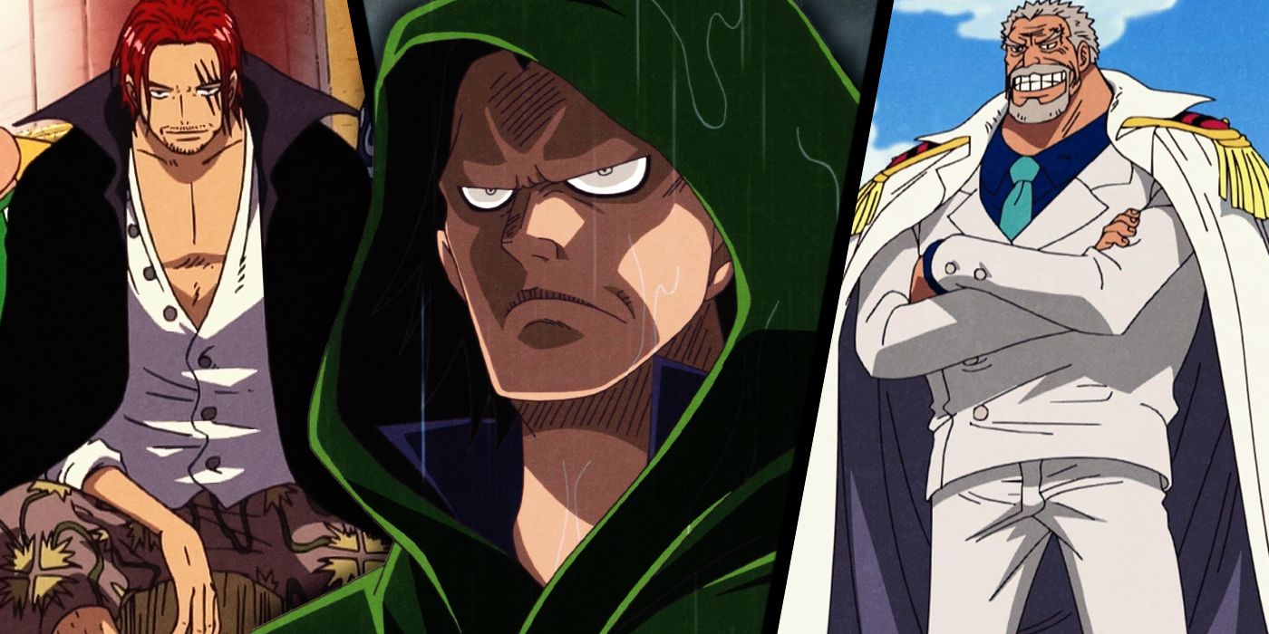 Images of Monkey D. Dragon, Garp, and Shanks