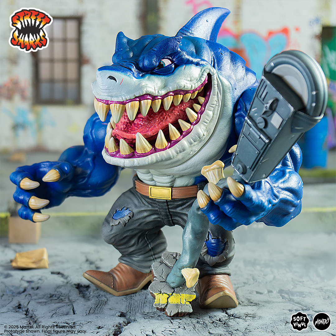 Mondo Unveils Massive Street Sharks Soft Vinyl Figure