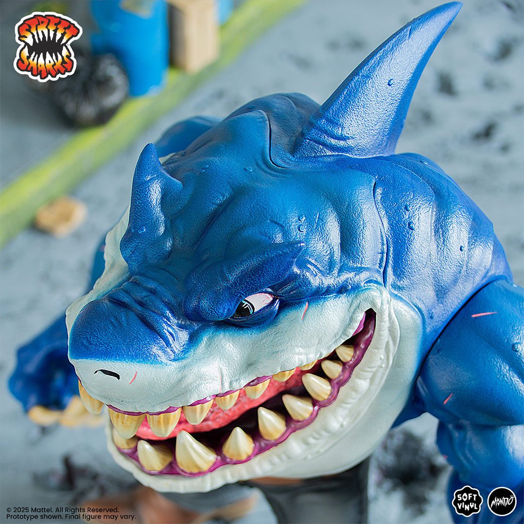 Mondo Unveils Massive Street Sharks Soft Vinyl Figure