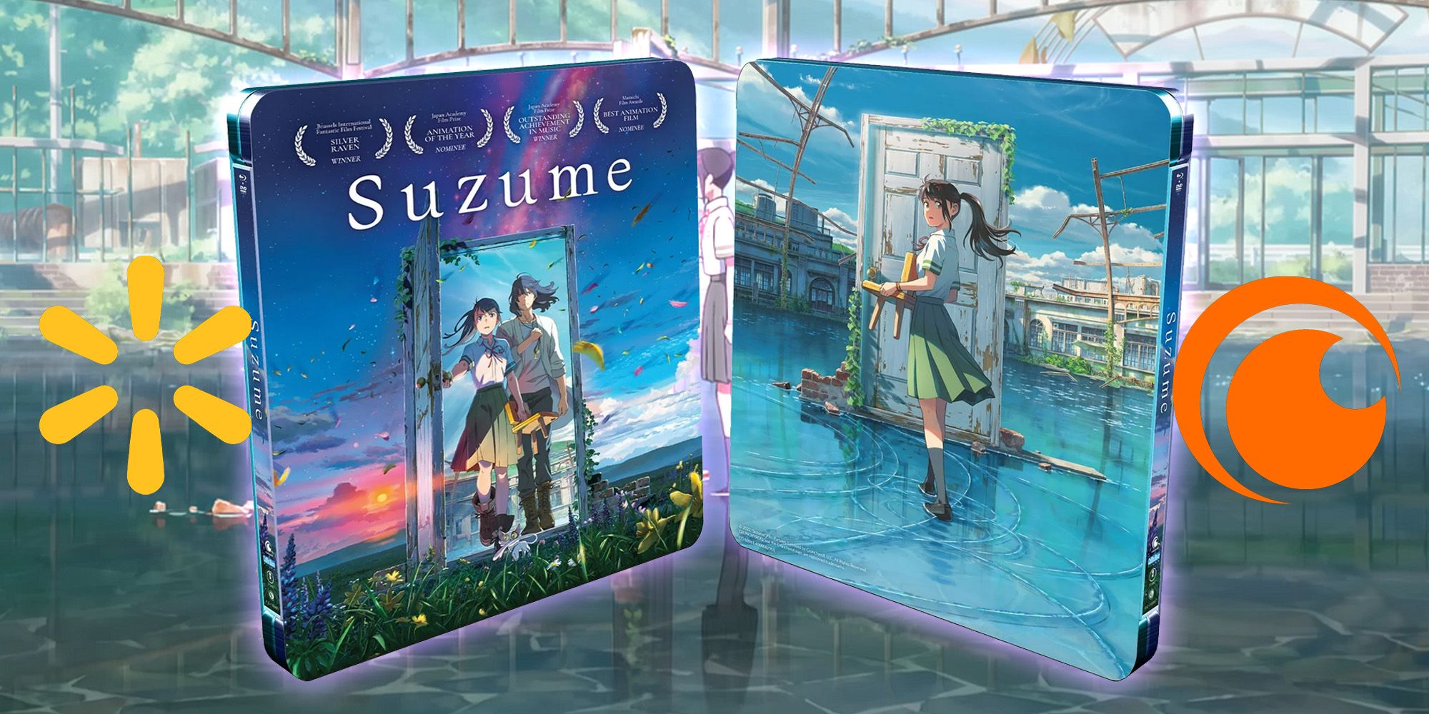 The Suzume Steelbook (Walmart Exclusive) Blu-ray & DVD from