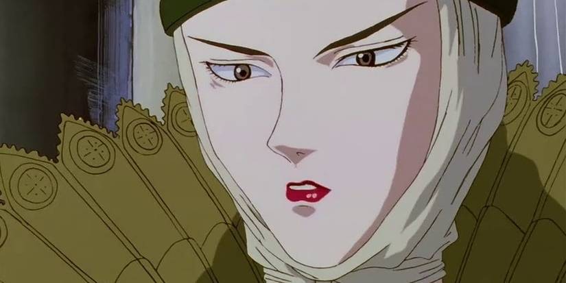 The queen of Midland in Berserk looks serious.