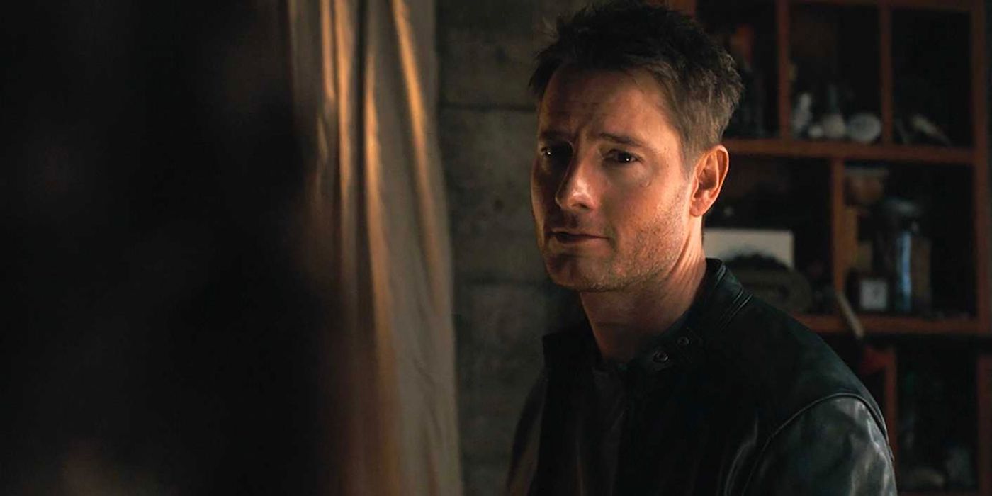 Colter smiling at his mother in Tracker.