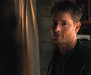 Colter smiling at his mother in Tracker.