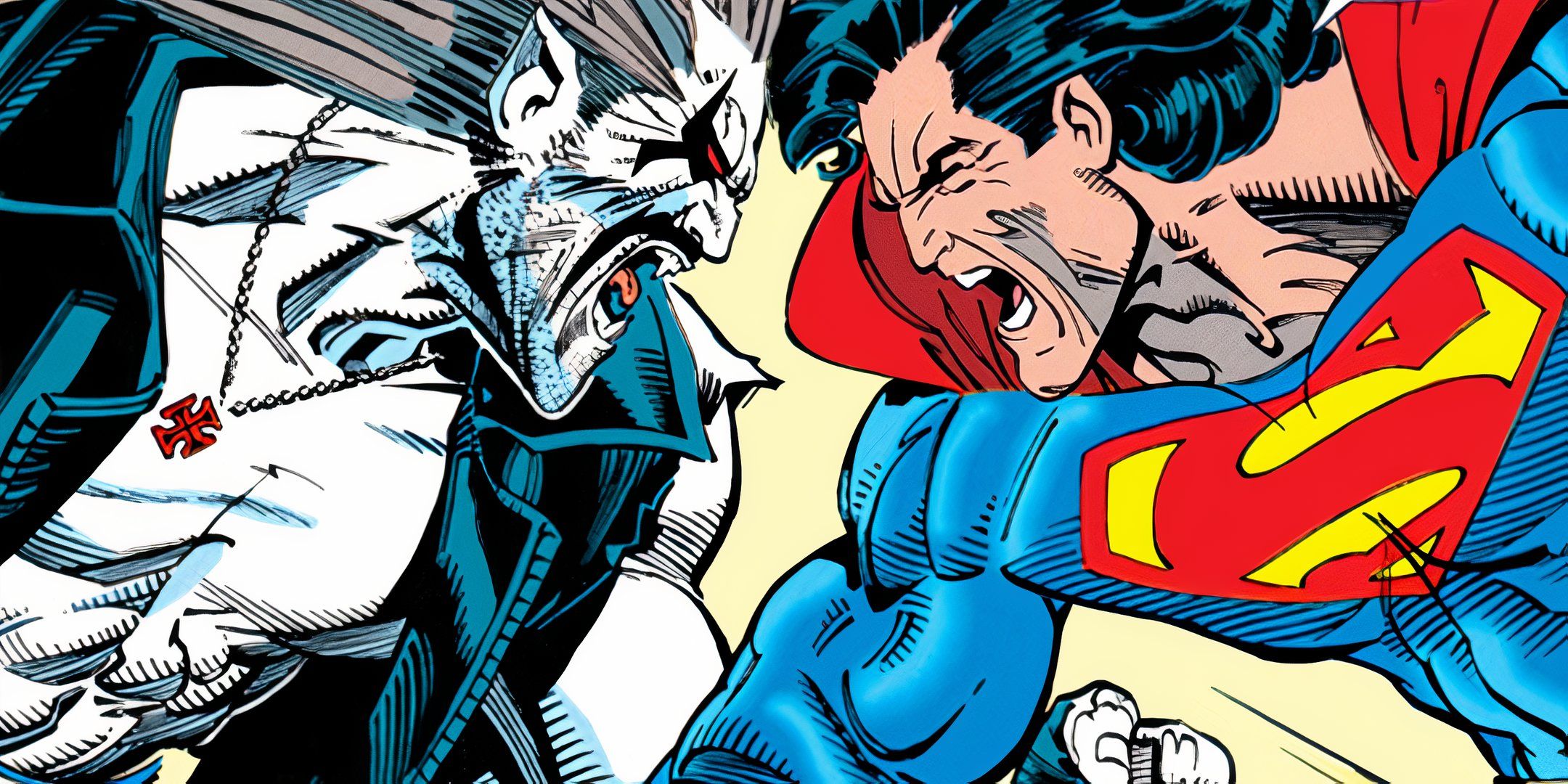 Lobo and Superman clash head to head in Superman The Man of Steel #30