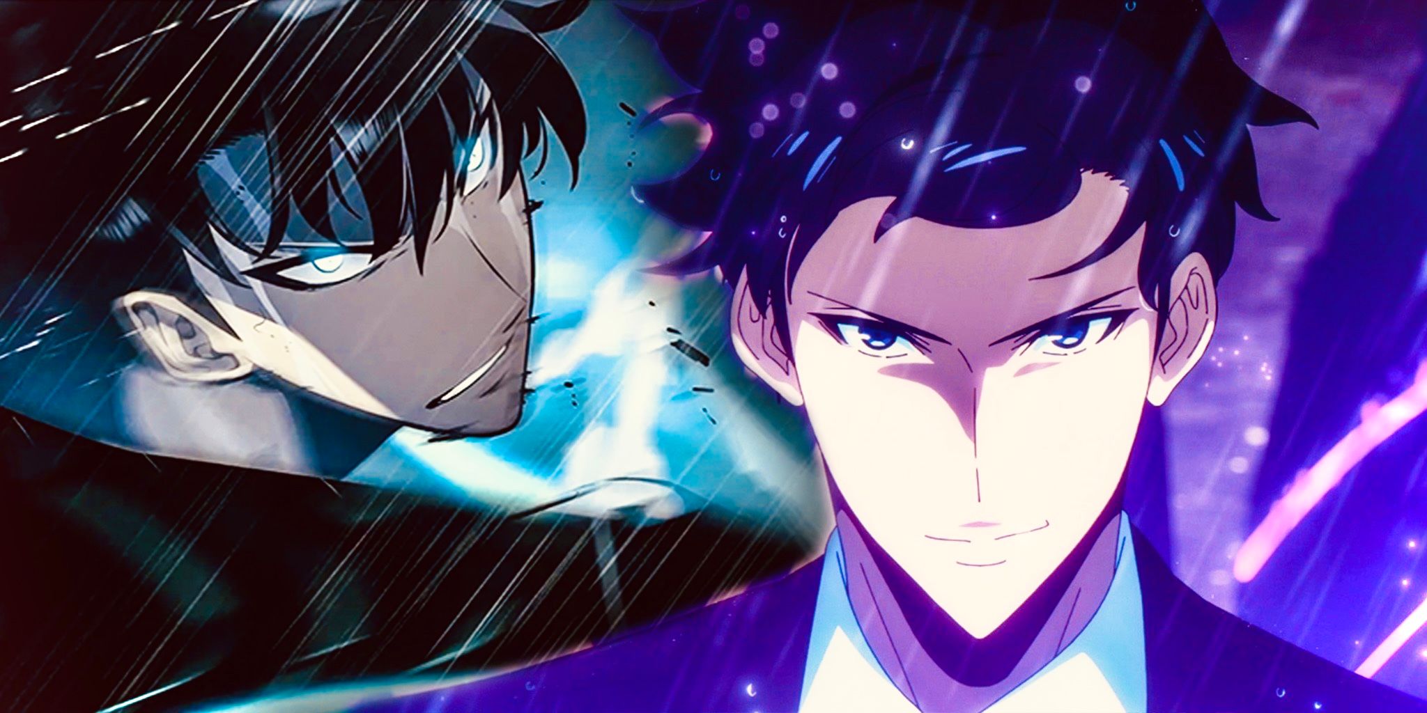 Sung Jinwoo in Solo Leveling Season 2 anime finale and the manhwa