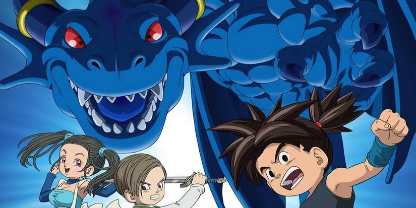 Personnages d'Anime Dragon Bleu Poster