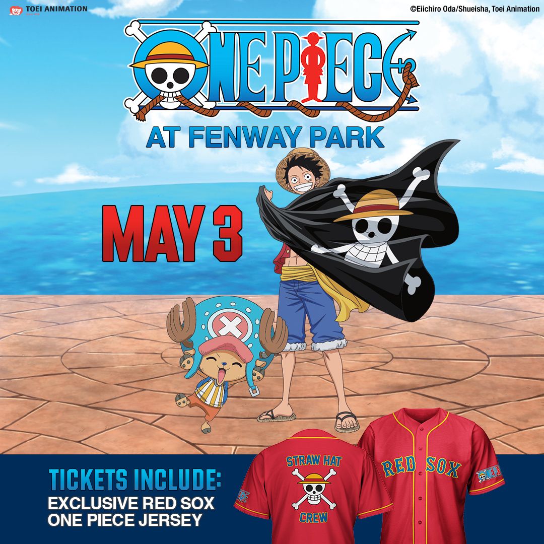 One Piece's Luffy Steps Up to the Plate (Literally) in New Boston