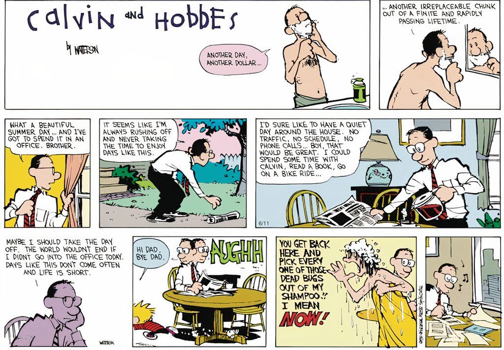10 Calvin and Hobbes Strips That Adults Can Relate To