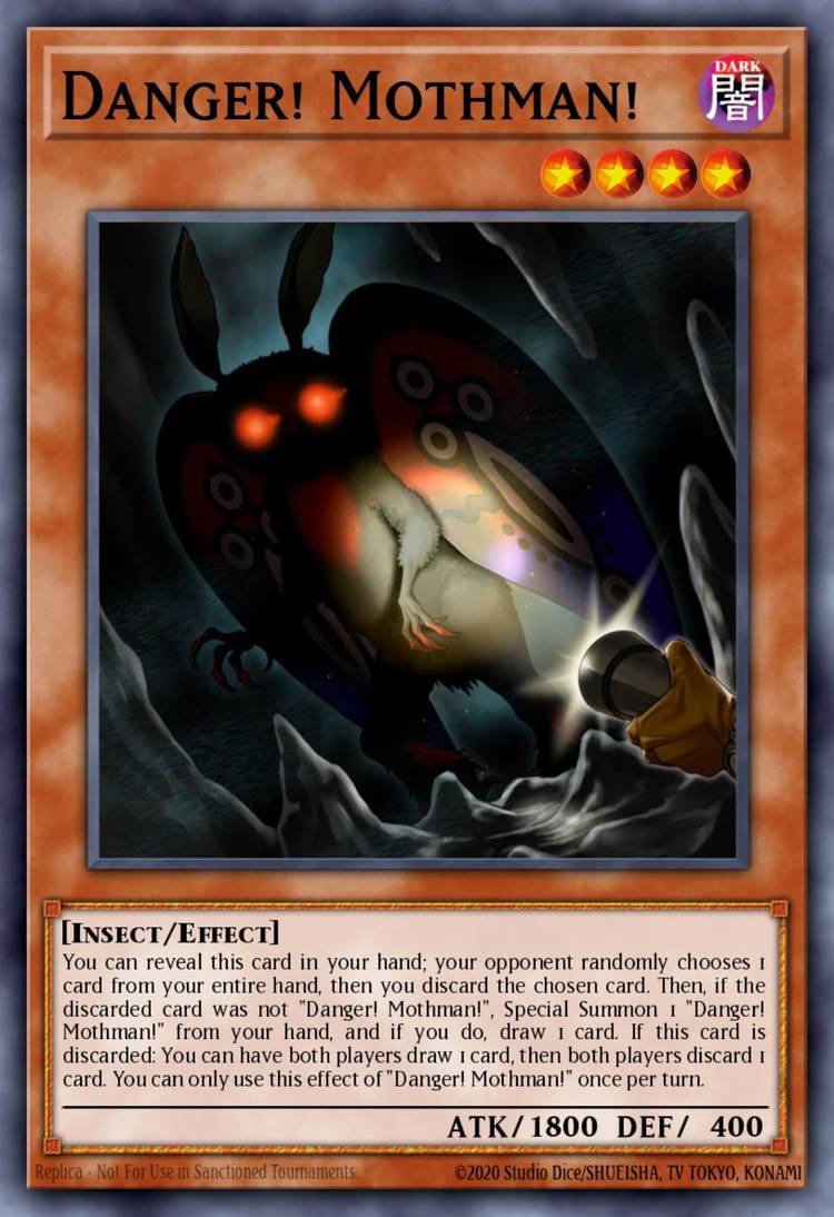 yugioh all danger cards Yugioh Danger! Mothman! MP19-EN219 Prismatic Secret Rare 1st Edition N