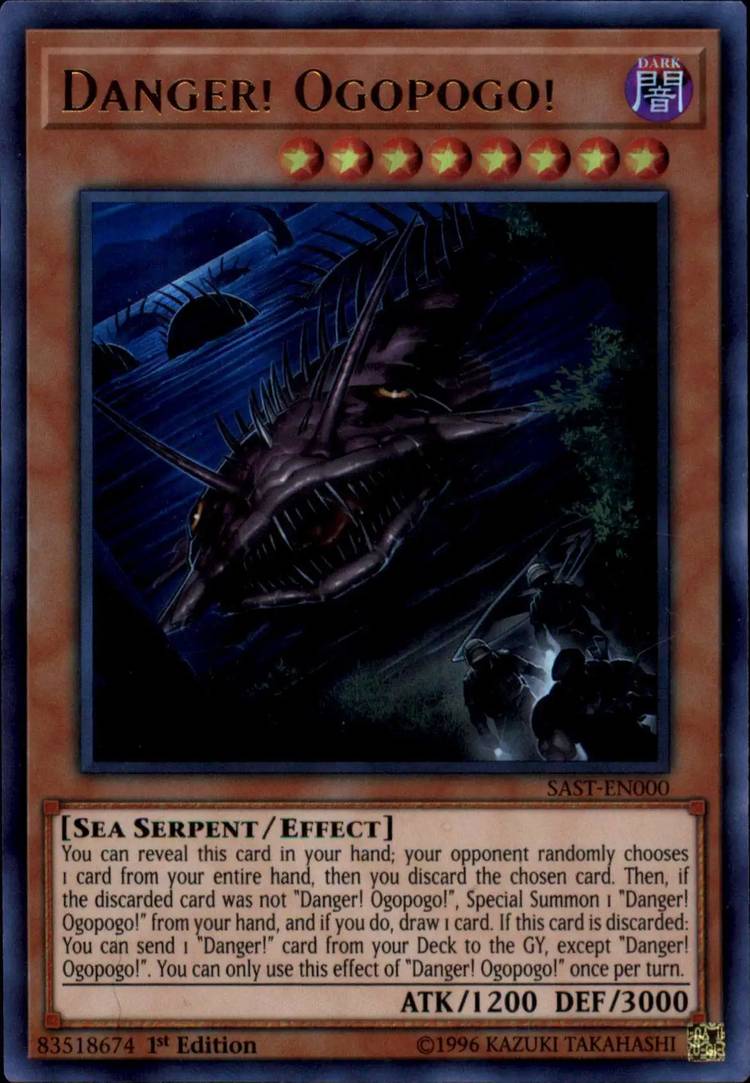 new danger cards yugioh Yu-Gi-Oh! - Danger!? Tsuchinoko? - SOFU-EN085 - Secret Rare - 1st Edition Mint / near mint condition trading card Yu-Gi-Oh! - Danger! Dogman! -
