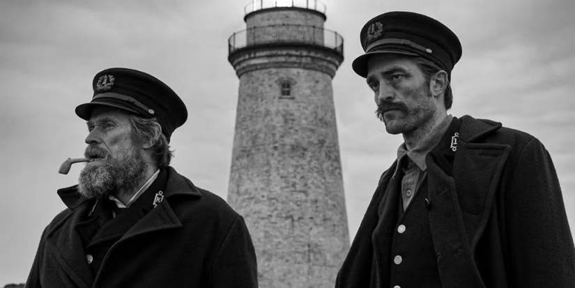 Willem Dafoe and Robert Pattinson like Winslow and Tom in the lighthouse