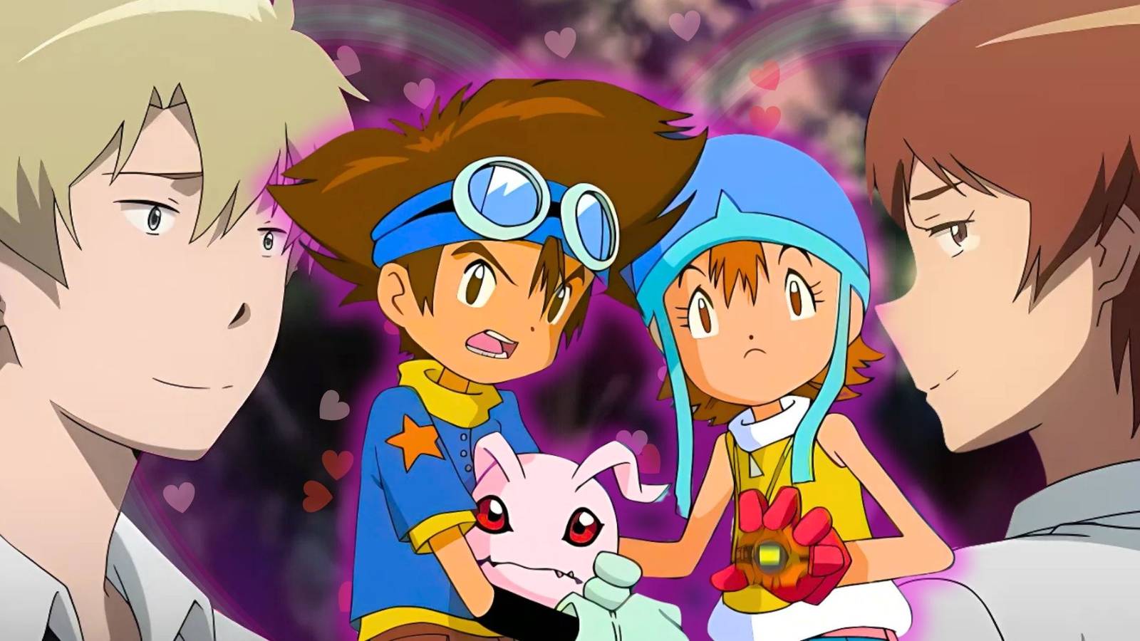 digimon romance tai sora matt love triangle