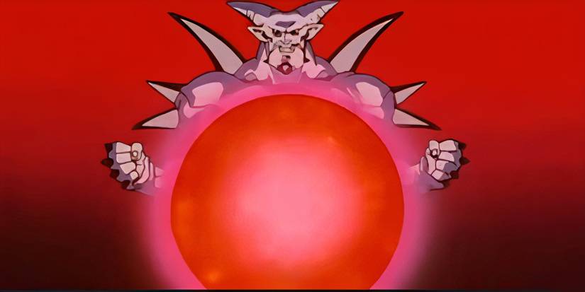 Omega Shenron releases a Negative Karma Ball in Dragon Ball GT.
