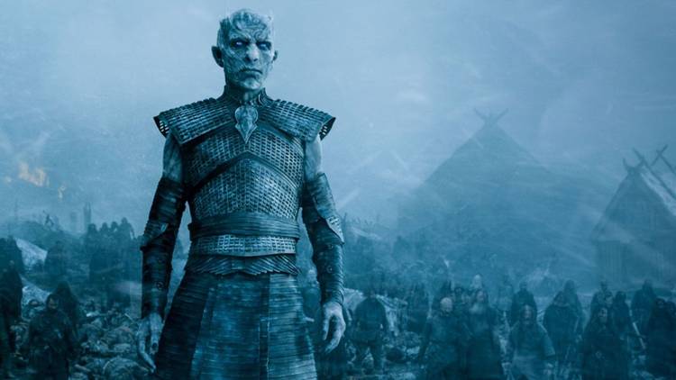 Vladimir Furdik as The Night King with his army from the TV series Game of Thrones